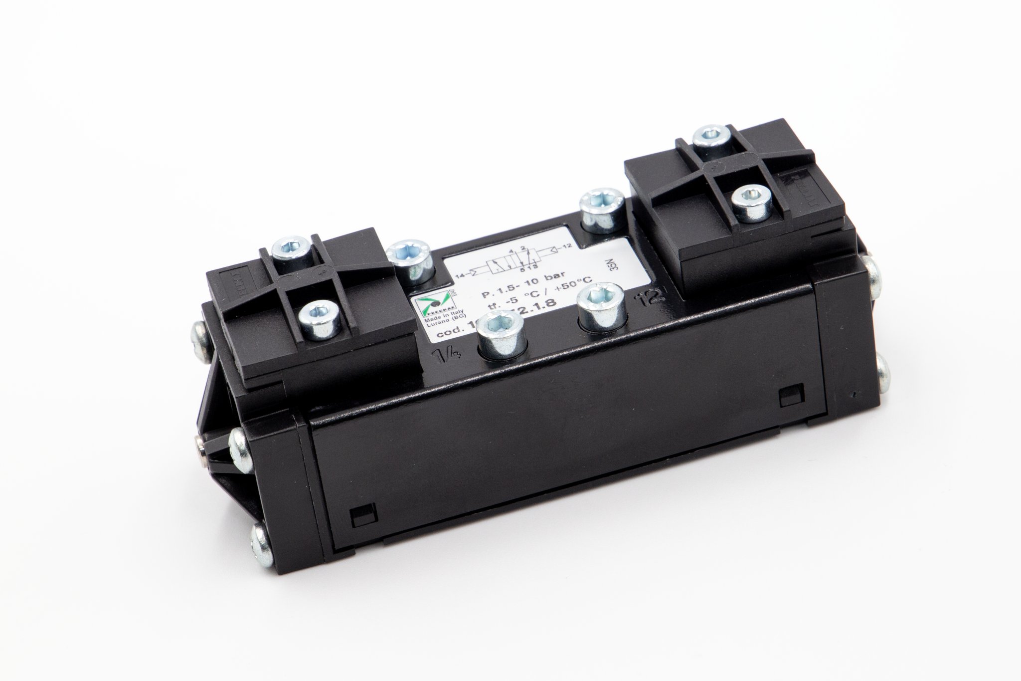 Electroválvula de tecnopolímero ISO 5599-1 5/2 talla 1 neumático - neumático