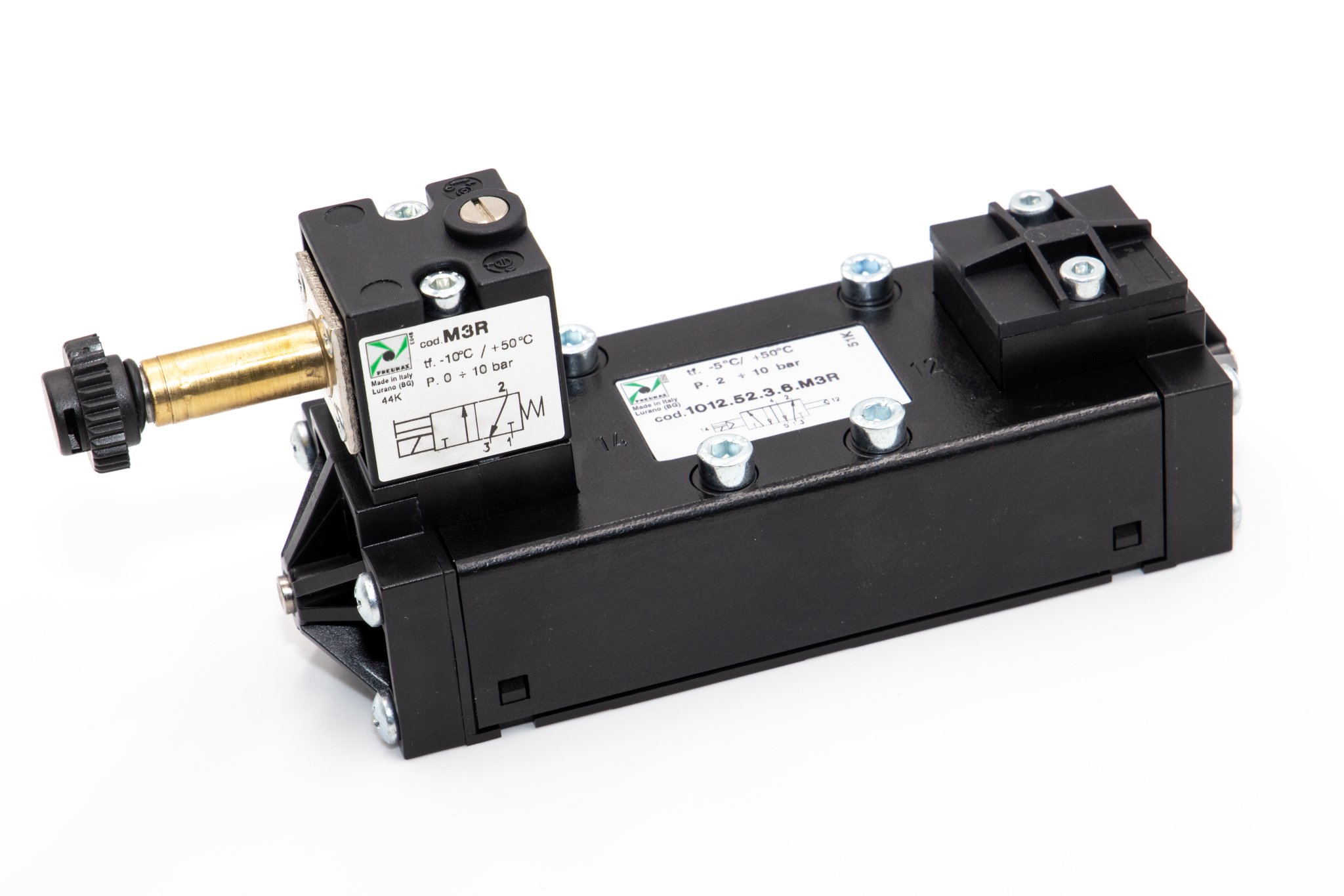 Electroválvula de tecnopolímero ISO 5599-1 5/2 talla 3 solenoide - diferencial con M3R