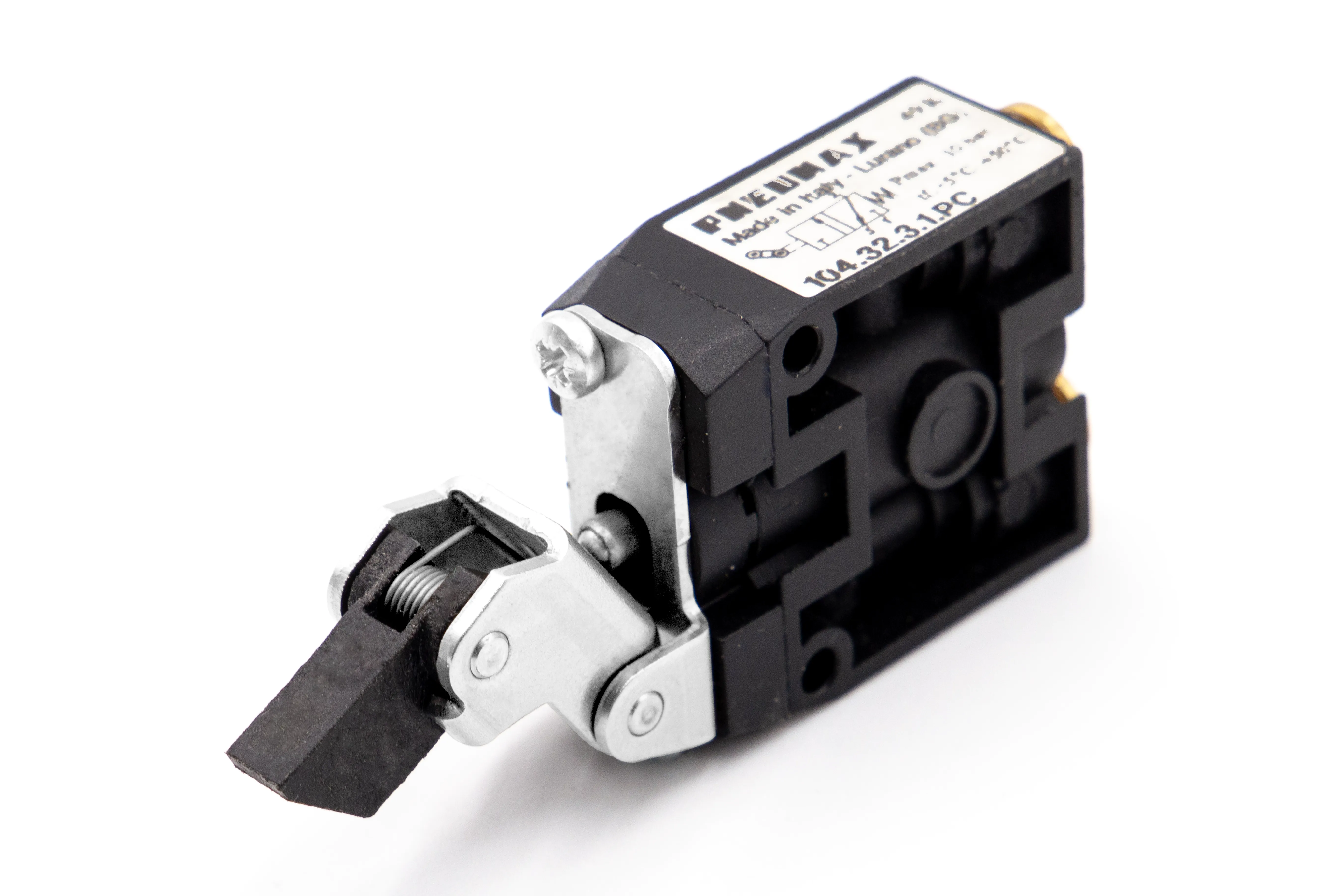 Microválvula 3/2 palanca unidireccional - muelle