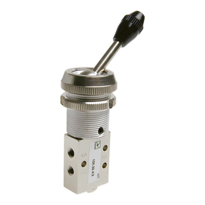 Microválvula 3/2 M5 palanca panel Ø22-2 posiciones