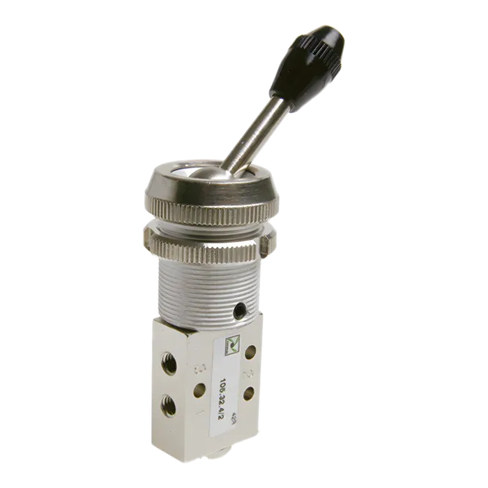 Microválvula 3/2 M5 palanca panel Ø22-2 posiciones