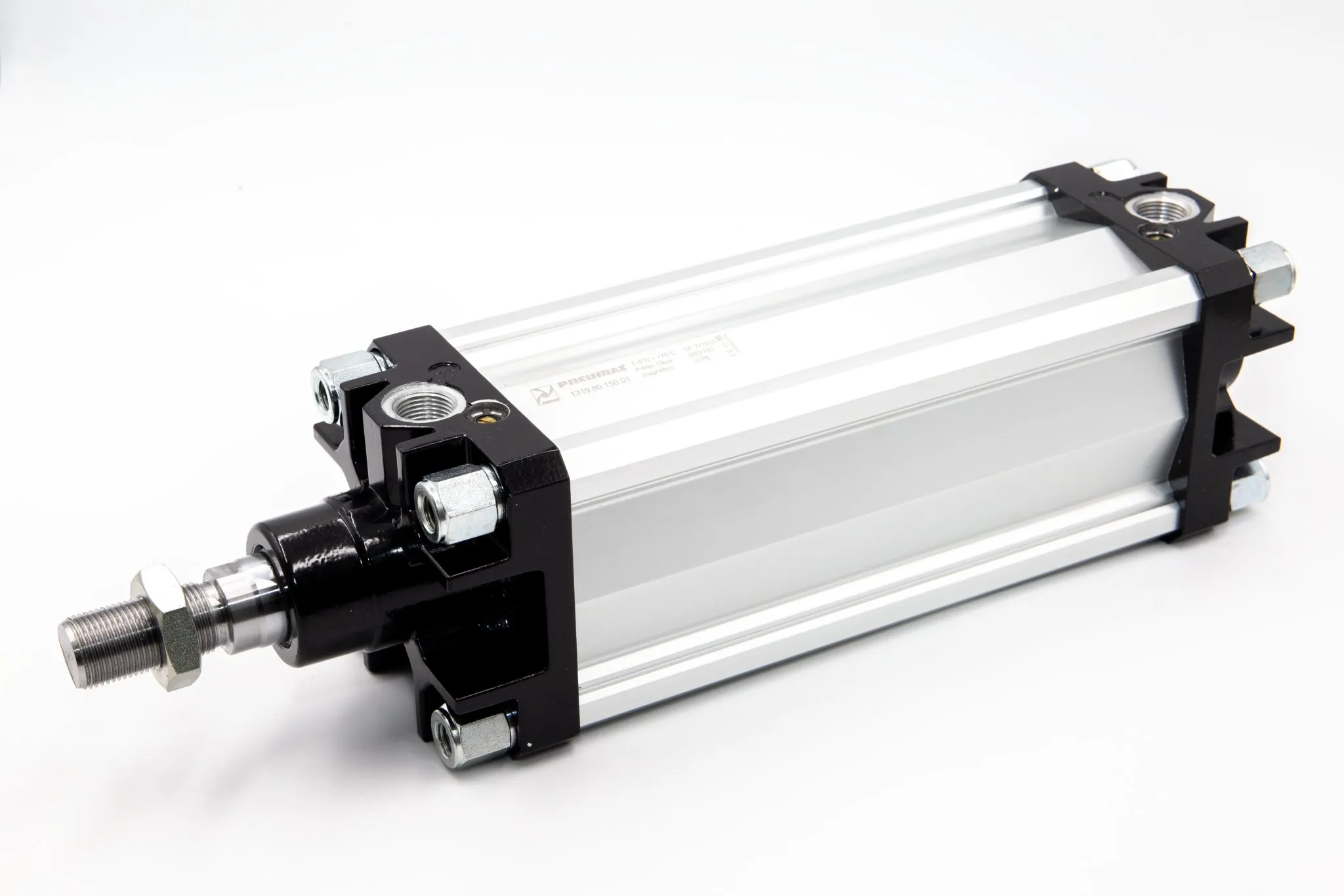 Cilindro antigiro Ø32 carrera 150 versión base vástago de acero inoxidable magnético y doble efecto