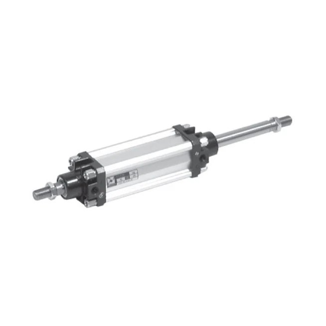 Cilindro Ø125 carrera 30 versión vástago pasante de acero inxoidable magnético y doble efecto