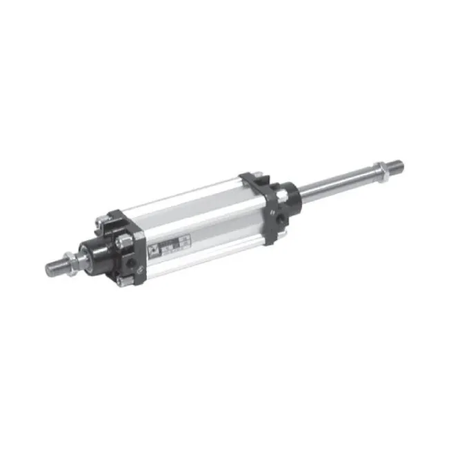 Cilindro Ø125 carrera 30 versión vástago pasante de acero inxoidable magnético y doble efecto