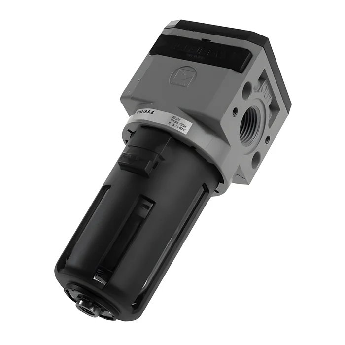 Filtro de cuerpo en aleación de zinc G1/4" - talla 1, 20 µm, purga semiautomática