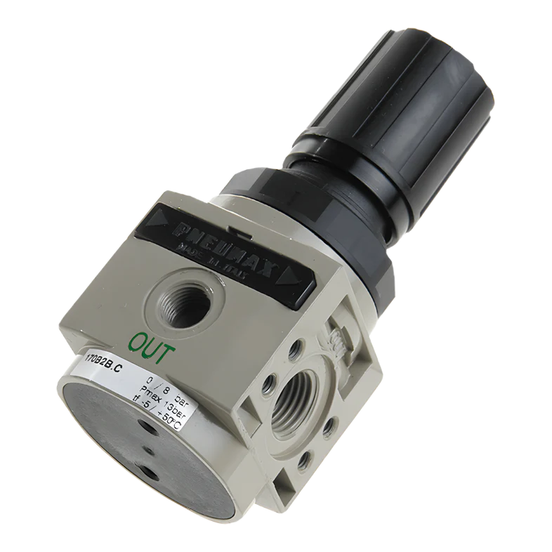 Regulador de cuerpo en tecnopolímero G1/4" - talla 1, 0 - 12 bar, pomo no bloqueable