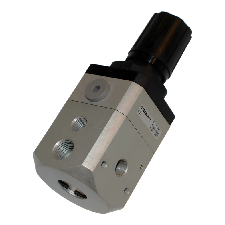 Regulador de alta precisión de cuerpo en aluminio G1/4" - talla 1, pomo no bloqueable, 0,1 - 2 bar