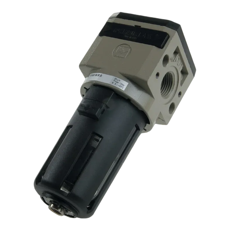 Filtro de cuerpo en aluminio G1/2" - talla 3, 20 µm, purga semiautomática