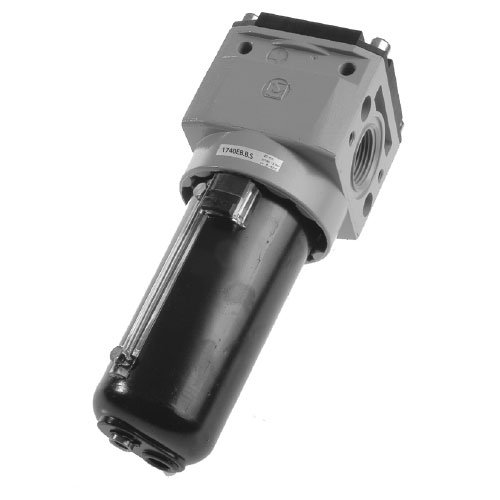 Filtro secador de cuerpo en aluminio G1" - talla 4, 20 µm, purga automática