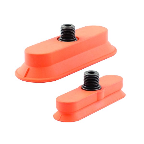 Ventosa ovalada de alta fricción 84 x 24 NBR G1/4" BSPP naranja