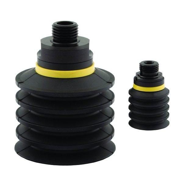 Ventosa fuelle larga Ø50 NBR G1/4" BSPP negra