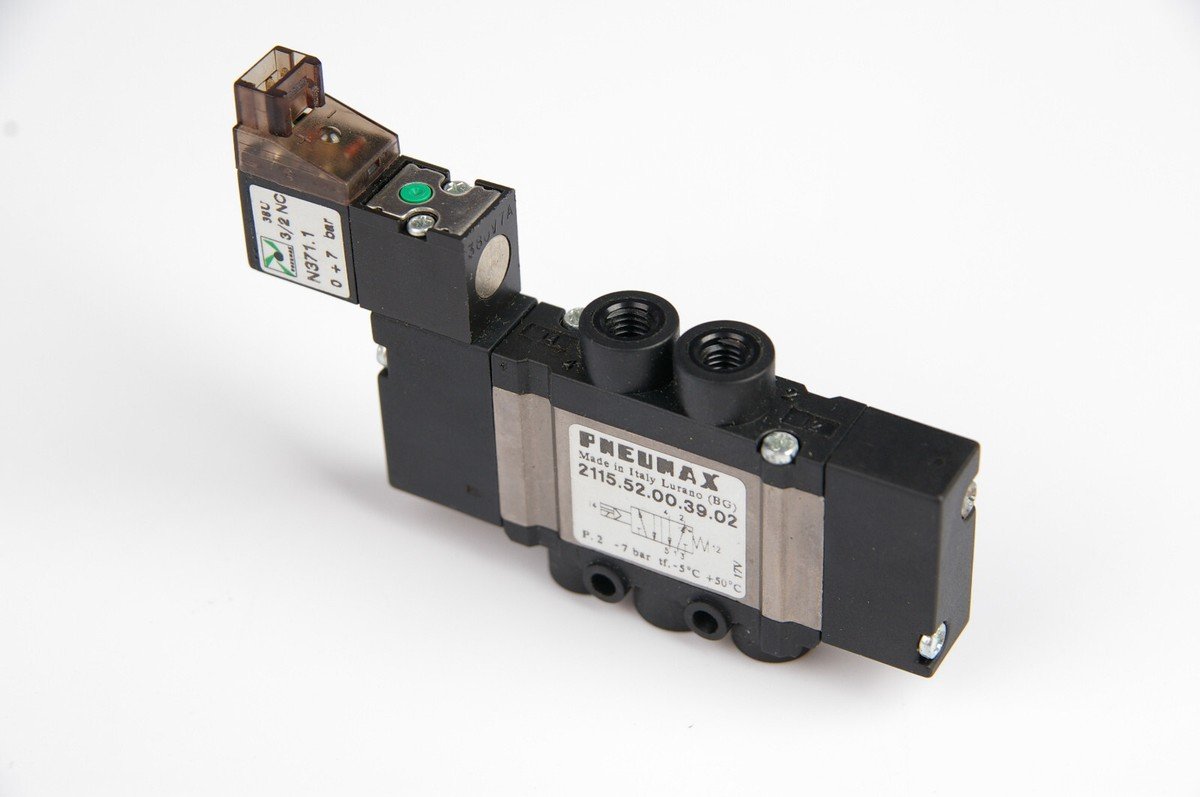 Electroválvula 10 mm FLAT 5/2 M5 solenoide - muelle 24 VDC conexión multipolar invertida