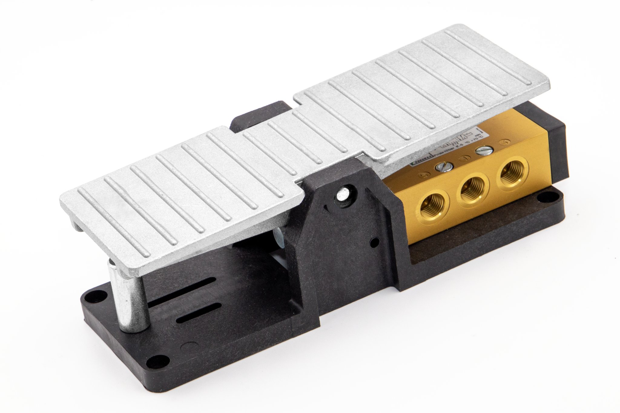 Válvula 5/3 G1/4" pedal - muelle 3 posiciones centros cerrados