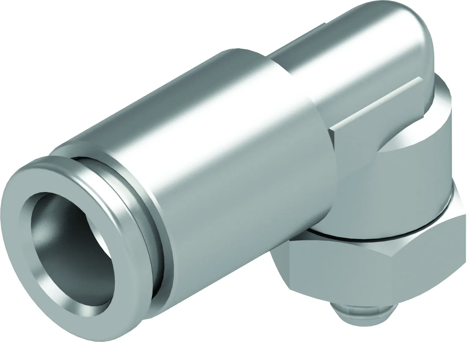 Racor codo macho conexión tubo Ø6 conexión rosca paralela M5