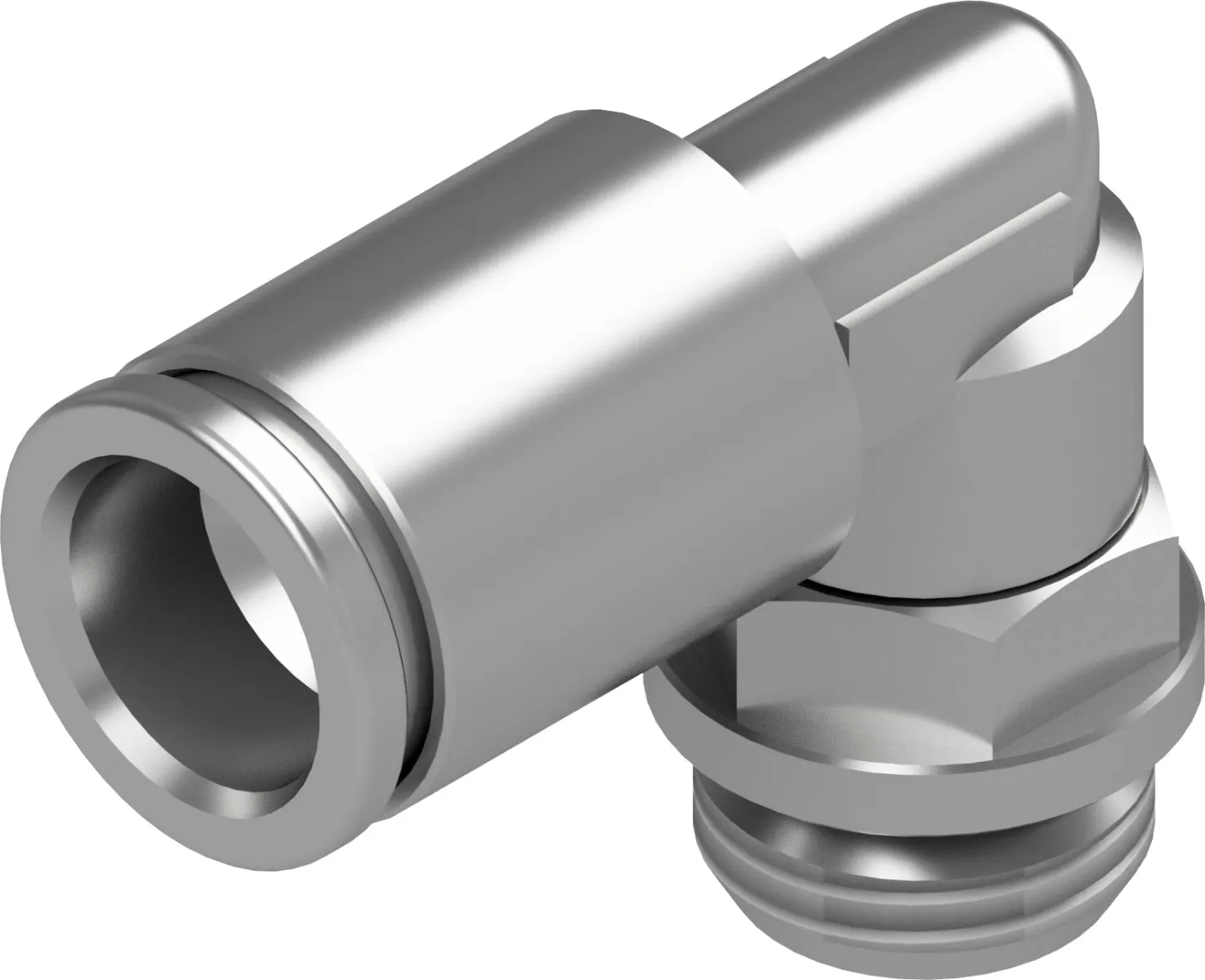 Racor codo macho conexión tubo Ø8 conexión rosca paralela G1/4"