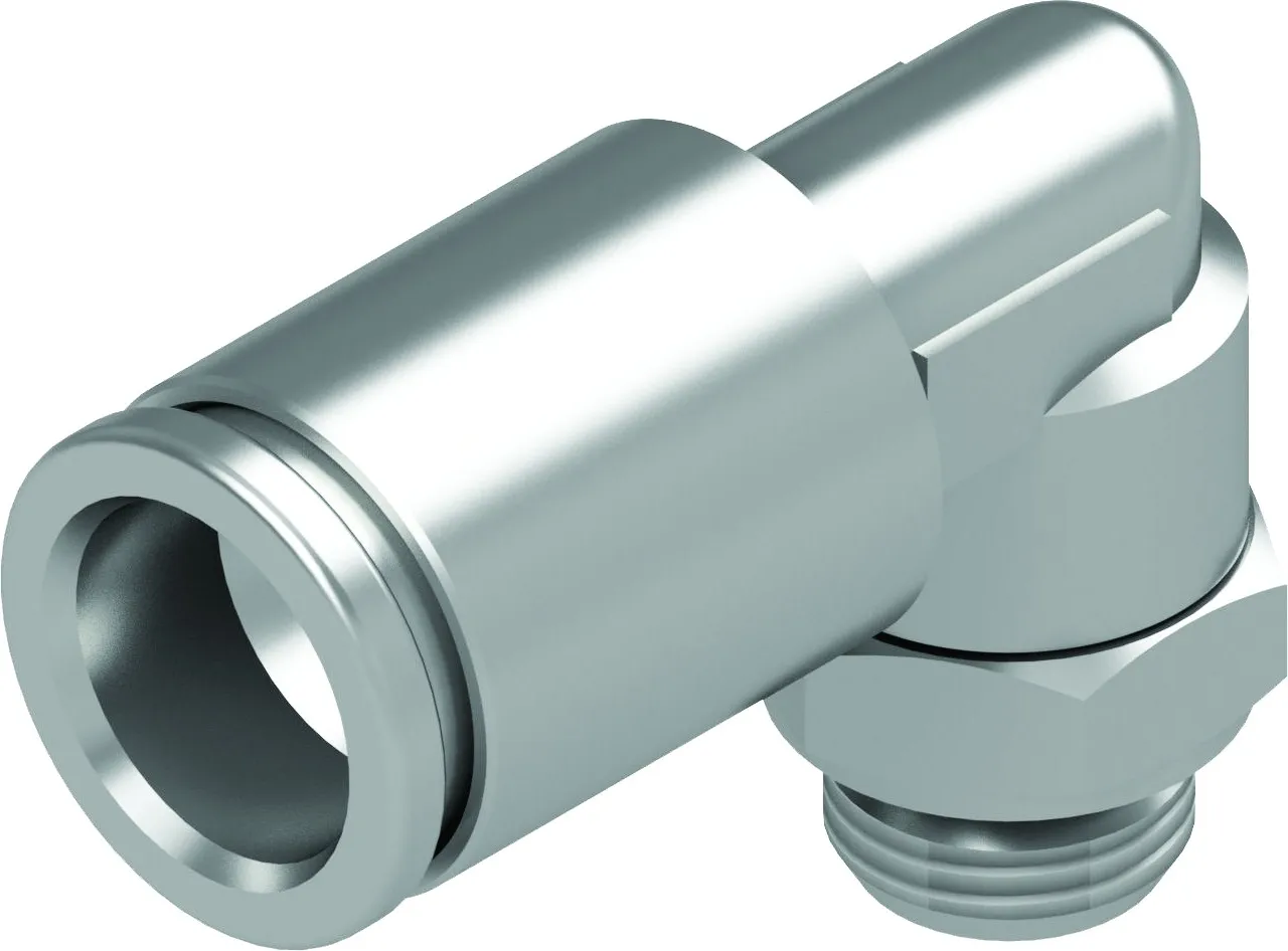 Racor codo macho conexión tubo Ø8 conexión rosca paralela G1/8"