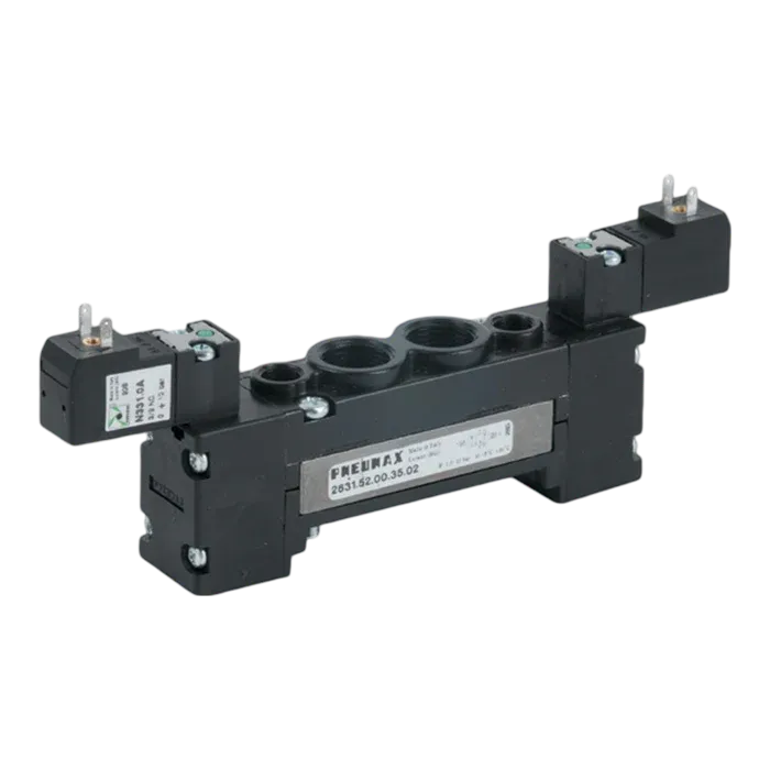 Electroválvula 26 mm LINE 5/2 G1/4" solenoide - diferencial 24 VDC