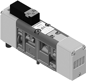 Electrovávula 5/2 solenoide - diferencial con pilotaje autoalimentado ISO 15407-2