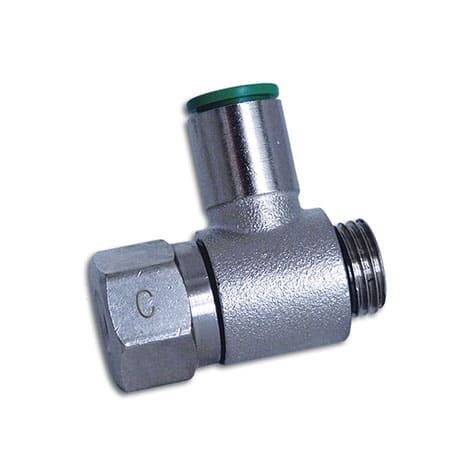 Regulador orientable para cilindros tubo Ø8 rosca paralela G1/4"