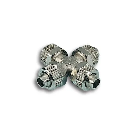 Unión en cruz tubo Ø10