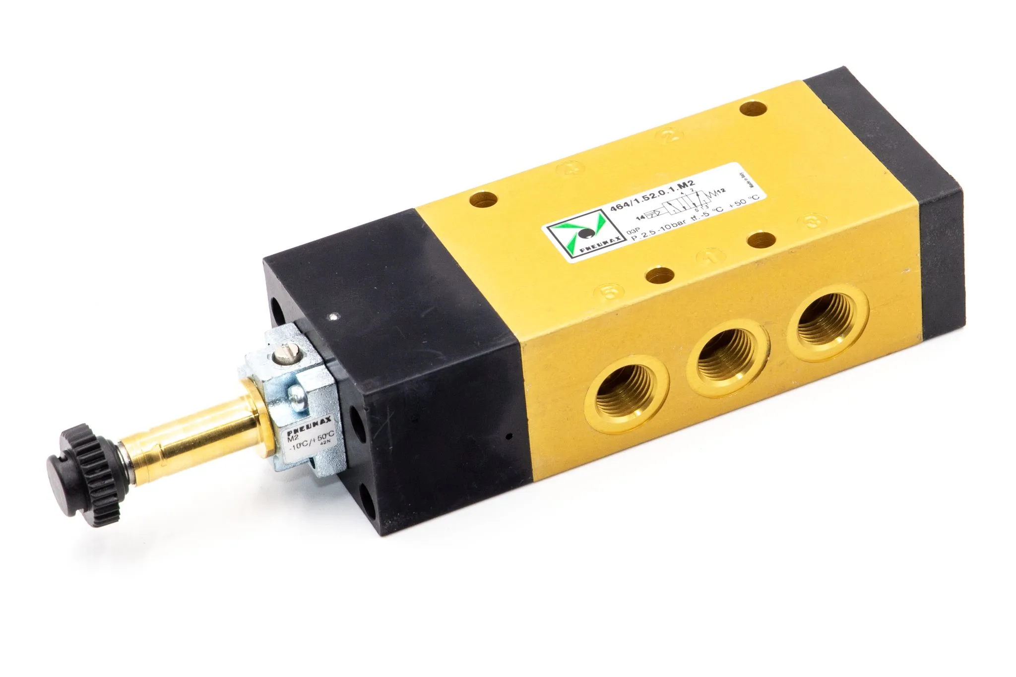 Electroválvula 3/2 G1/4" solenoide - muelle + M2