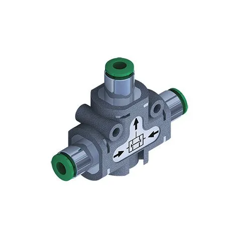 Válvula selector AND recto Ø4 - recto Ø4 - recto Ø4