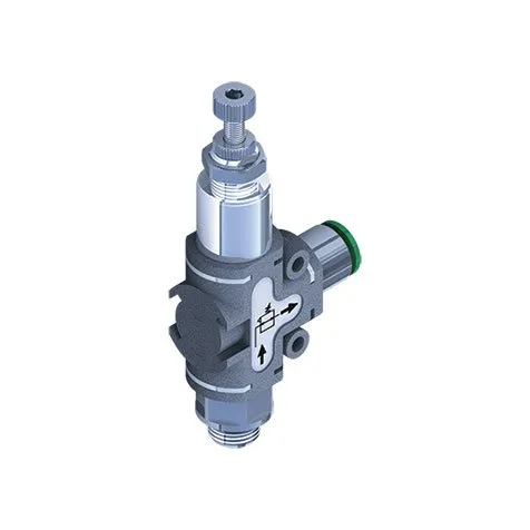 Regulador de presión 90º 0 - 8 bar recto Ø8 - recto Ø8