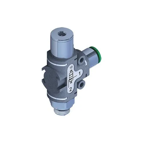 Válvula de bloqueo 90º unidireccional roscas paralelas G1/8" hembra - G1/8" macho