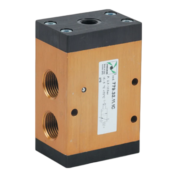 Electroválvula obturador 3/2 G3/8" neumático - muelle normalmente cerrada