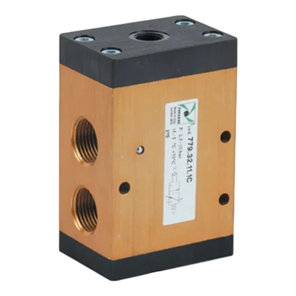 Electroválvula obturador 3/2 G3/8" neumático - muelle normalmente cerrada