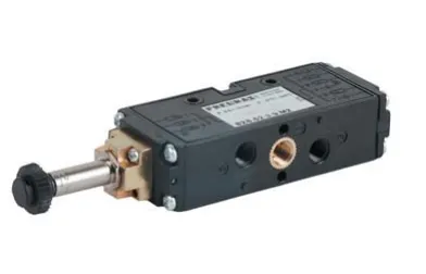 Electroválvula 5/2 G1/8" solenoide - muelle con M2 en Tecnopolímero