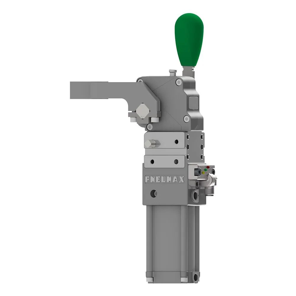 Brida neumática ligera Ø40, sensor M12 - PNP, rosca BSPP, sin brazo