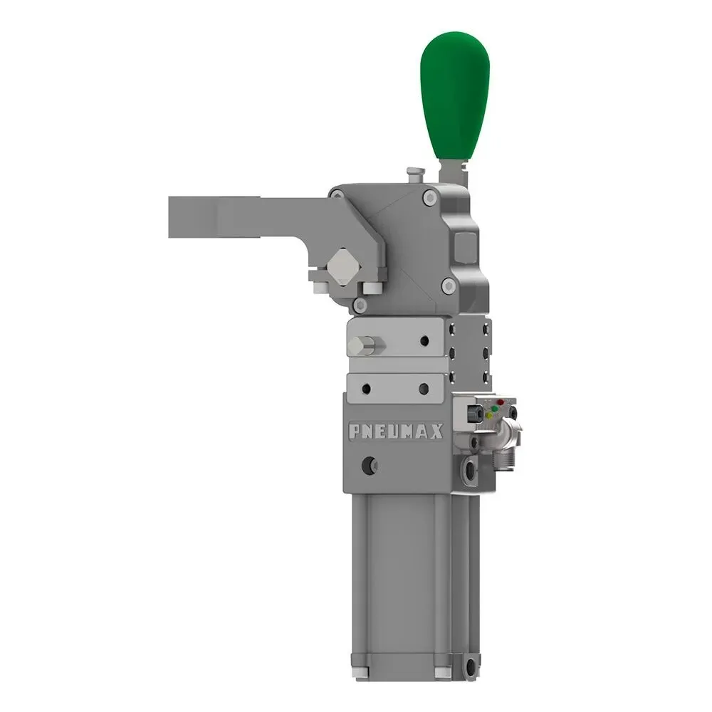 Brida neumática ligera Ø40, sensor M12 - PNP, rosca BSPP, sin brazo