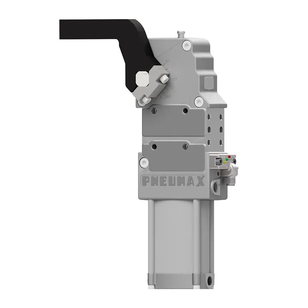 Brida de amarre neumática Ø50, sensor M12 - PNP, rosca BSPP, sin brazo, NAAMS