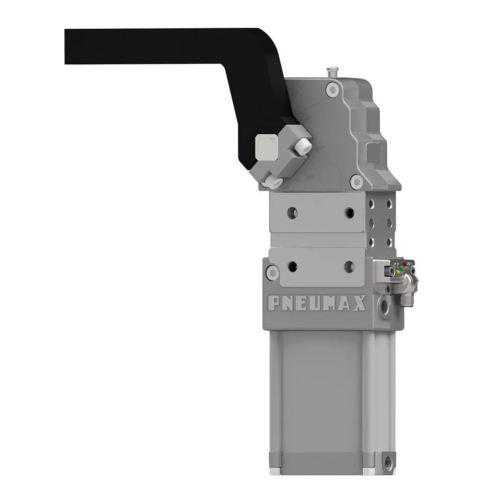 Brida de amarre neumática Ø63, sensor M12 - PNP, rosca BSPP, sin brazo, NAAMS