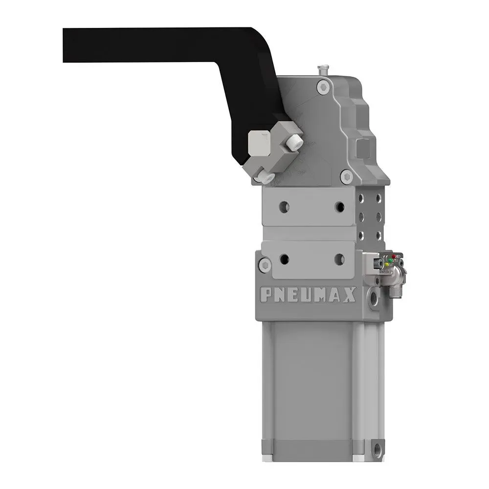 Brida de amarre neumática Ø63, sensor M12 - PNP, rosca BSPP, sin brazo, NAAMS