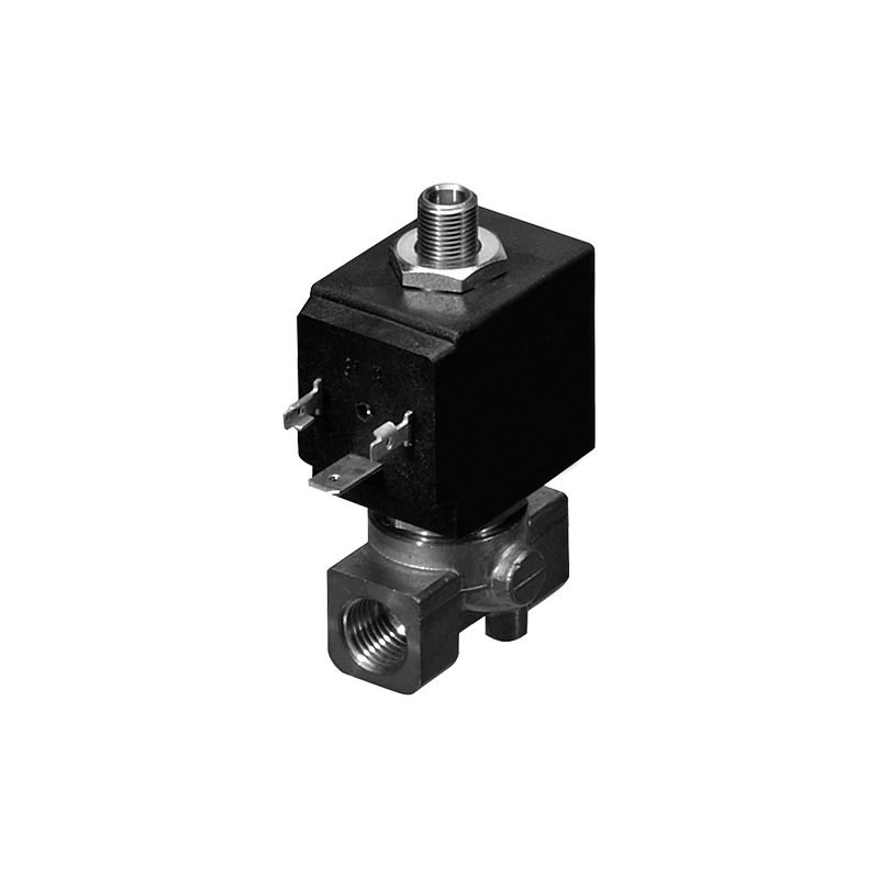 Electroválvula G1/4" 3/2 orificio 2,5 mm, cuerpo en latón, juntas FPM, sin bobina