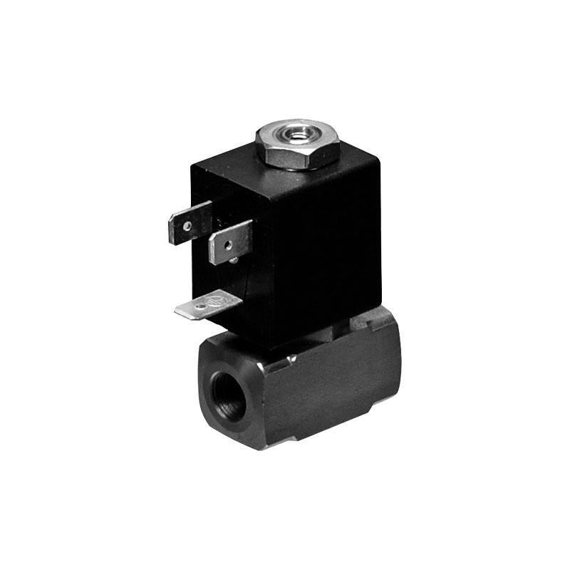 Electroválvula G1/8" 3/2 orificio 1,5 mm, NC - NA, cuerpo en acero inoxidable, juntas FPM, sin bobina