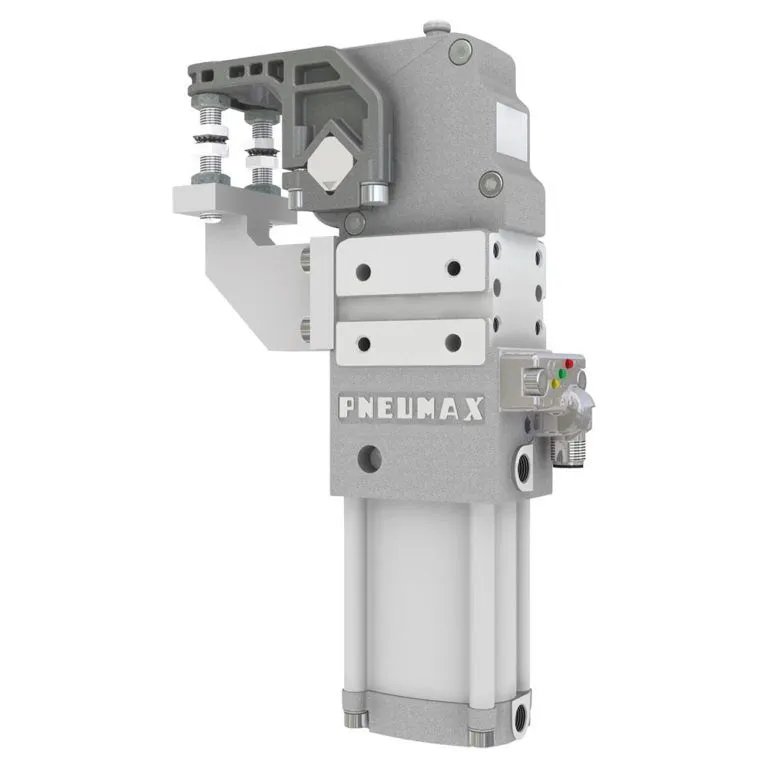 Pinza Ø40 sensor con conector giratorio M12 - PNP, G1/8", brazo aluminio