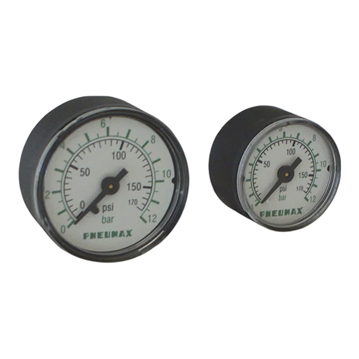 Manómetro 1/8" NPT de acero inoxidable 316 0 - 12 bar