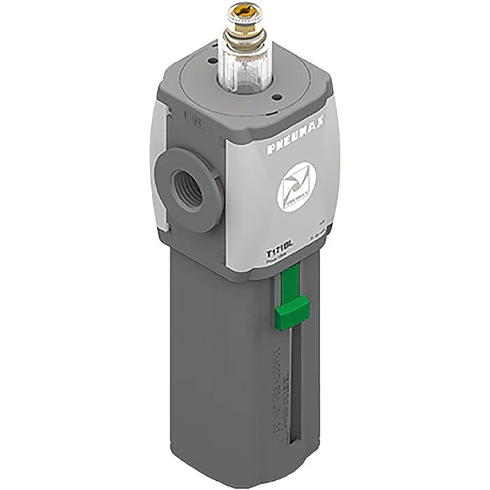 Lubricador de cuerpo y roscas en tecnopolímero G1/2" - talla 3, sin sensor de nivel eléctico, protección del vaso en tecnopolímero - PC