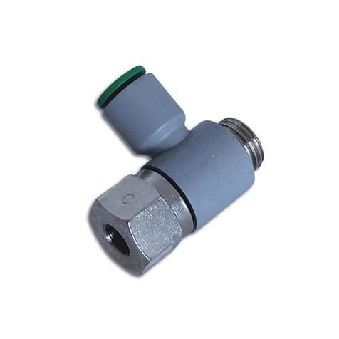 Regulador orientable para cilindros tubo Ø4 rosca paralela M5